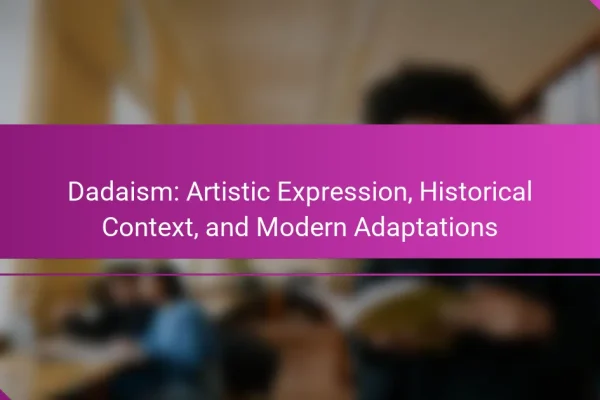 Dadaism: Artistic Expression, Historical Context, and Modern Adaptations