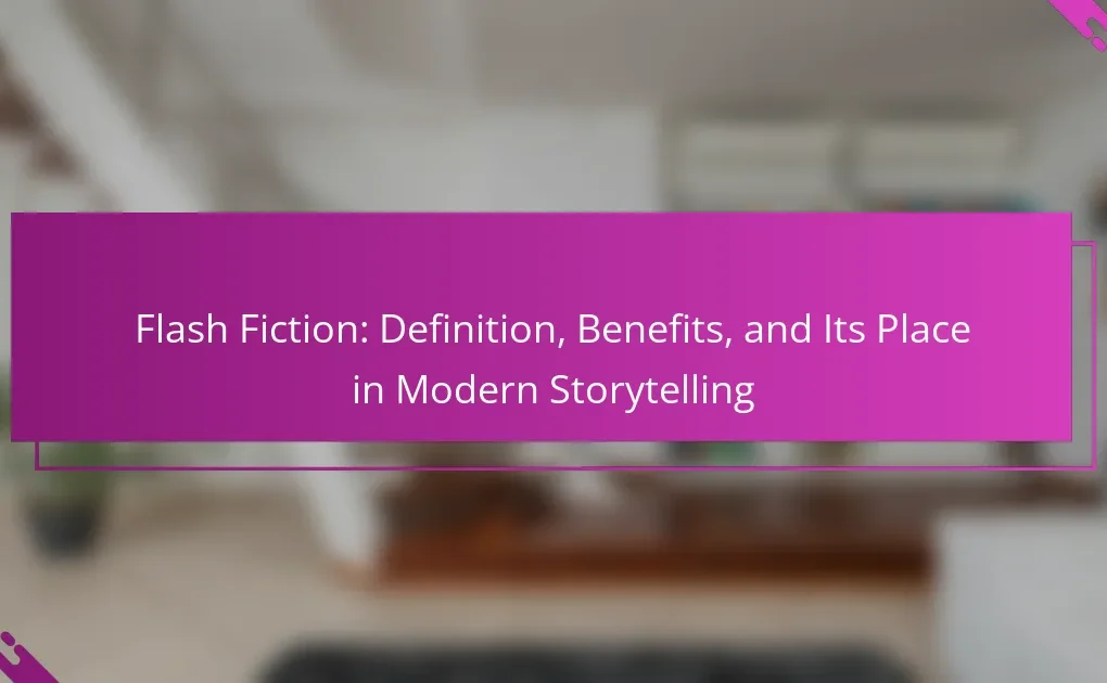 Flash Fiction: Definition, Benefits, and Its Place in Modern Storytelling