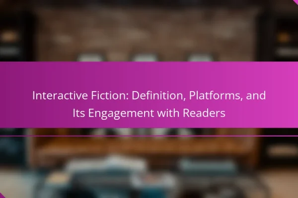 Interactive Fiction: Definition, Platforms, and Its Engagement with Readers