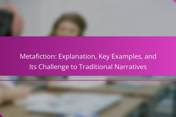 Metafiction: Explanation, Key Examples, and Its Challenge to Traditional Narratives