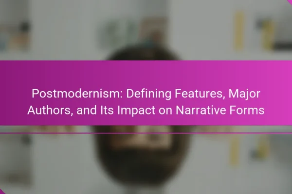 Postmodernism: Defining Features, Major Authors, and Its Impact on Narrative Forms